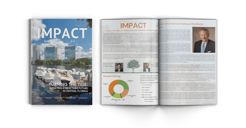 Dr. Phillips Charities Unveils 2022 IMPACT Report