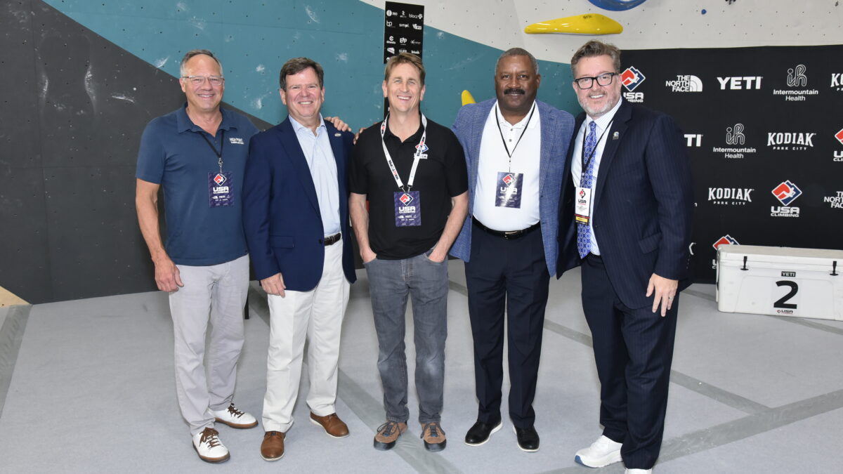 Johnny O'Brien, Ken Robinson, Marc Norman, Terry Prather, Jason Siegel. 2026 YETI Climbing National Championships