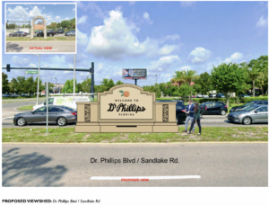 Dr. Phillips Community Signage Rendering
