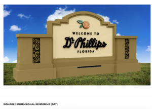 Dr. Phillips Community Signage Rendering